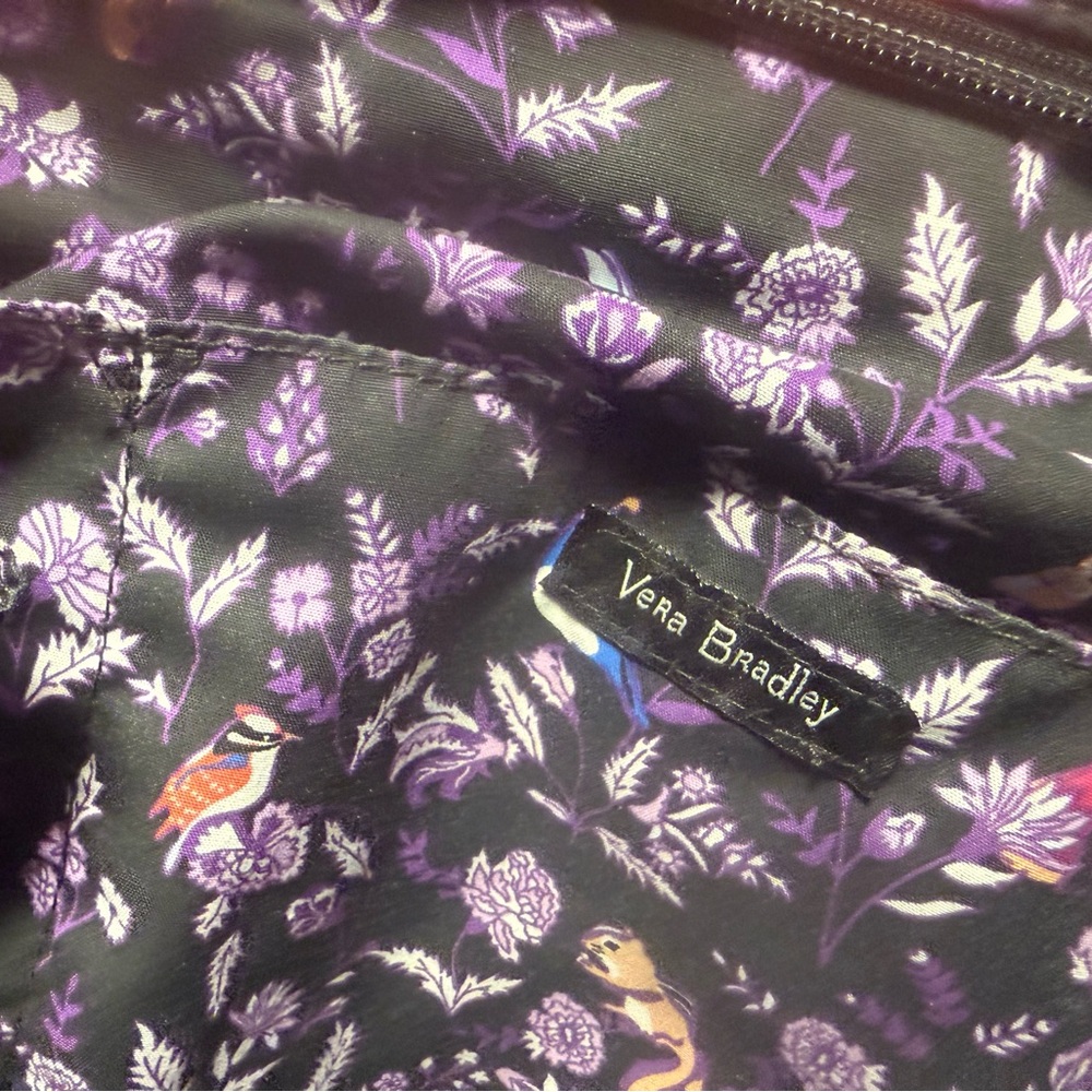 Vera Bradley Foxwood Floral Print Tote Bag - Picture 7 of 8